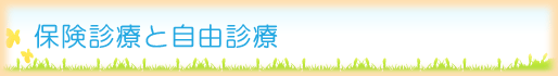保険診療と自由診療